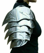 Medieval Elf Fantasy Costume Galadriel Hobbit Elven Steel Armor Shoulders - £123.35 GBP