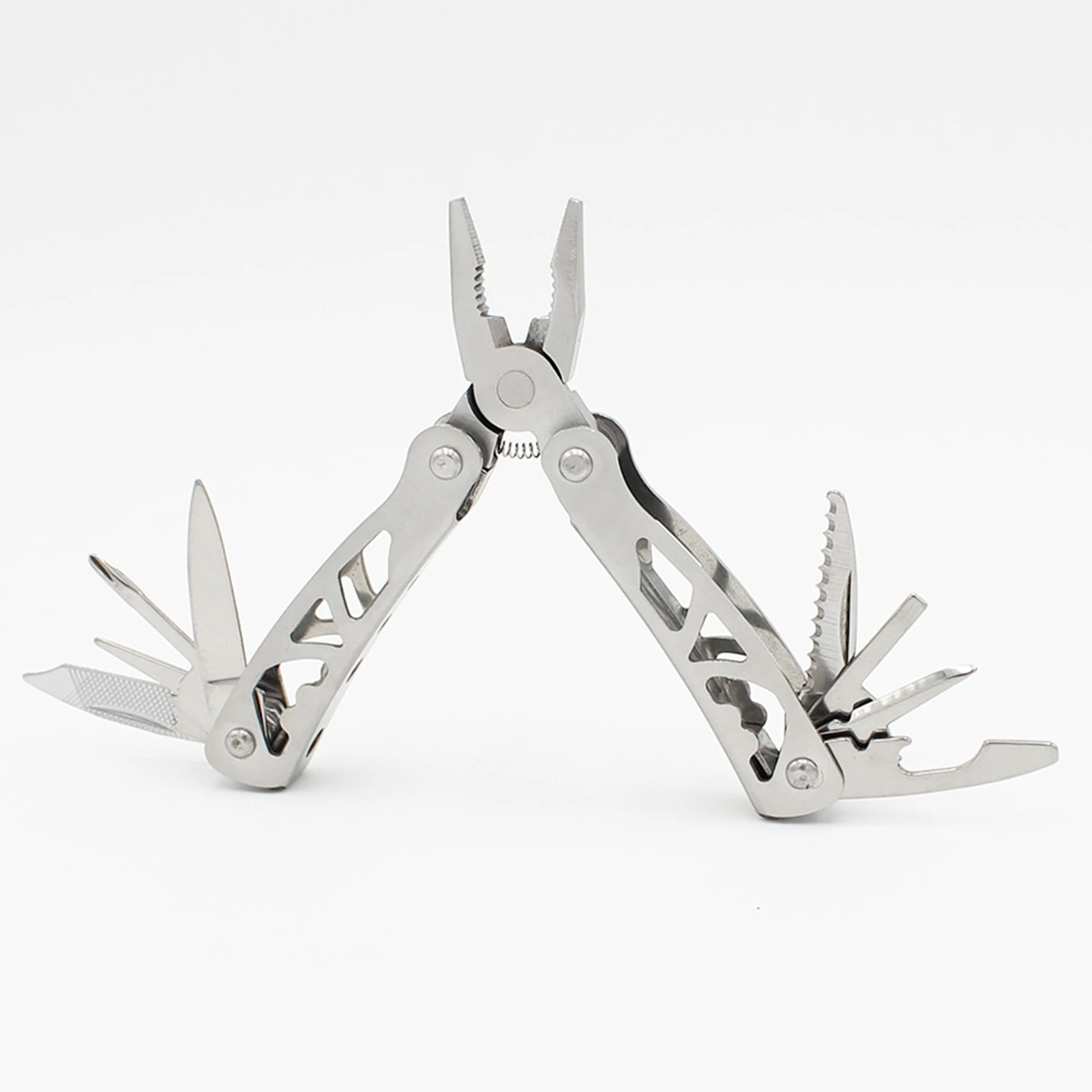 Stainless Steel Multitool Pliers Folding Pocket Size Outdoor Survival To... - £8.60 GBP