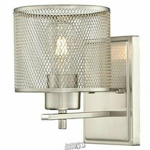 Westinghouse 6327800 Morrison One-Light Wall Fixture, BN Finish with Mesh Shade - £37.08 GBP