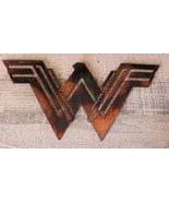 Wonder Woman Symbol - Metal Wall Art - Copper 13 1/2&quot; x 6 1/2&quot; - $21.83