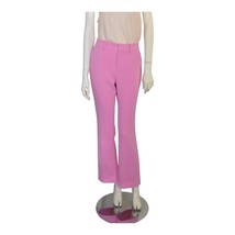 Retrofete Pink Flared Leg Polyester Trousers Pants size S - $113.85