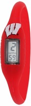 Rumba Time Unisex Men&#39;s University of Wisconsin Red Digital Silicone Watch Med. - £11.35 GBP