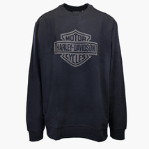 Harley-Davidson Men&#39;s Black L/S Pullover Sweatshirt (S02) - £27.72 GBP