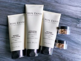 Crepe Erase Eye Renewal Facial Scrub And Body Polish Bundle 5 Piece Set - £55.81 GBP