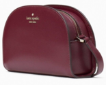 Kate Spade Perry Burgundy Saffiano Leather Dome Crossbody K8697 NWT $279... - £73.52 GBP