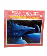 Star Trek 3 The Search for Spock 1985 Stardate Full Color Scenes Calendar - $14.84