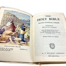 The Holy Bible RSV Holman Peerless Text Compact Edition Maps Illustrated 1962 - £7.97 GBP