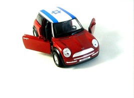  Mini Cooper - Welly 1/38 Bordeaux Diecast Car Collector&#39;s Model,New - £22.43 GBP