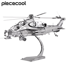  3D Metal Puzzles WUZHI-10 Helicopter Model Kits DIY Jigsaw for Teen, adult - £30.17 GBP