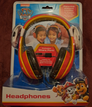 Paw Patrol Kid Friendly Headphones Stereo Nickelodeon Dalmatian Ears NEW - £15.78 GBP