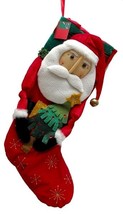 Santa Fabric Stocking - $37.96