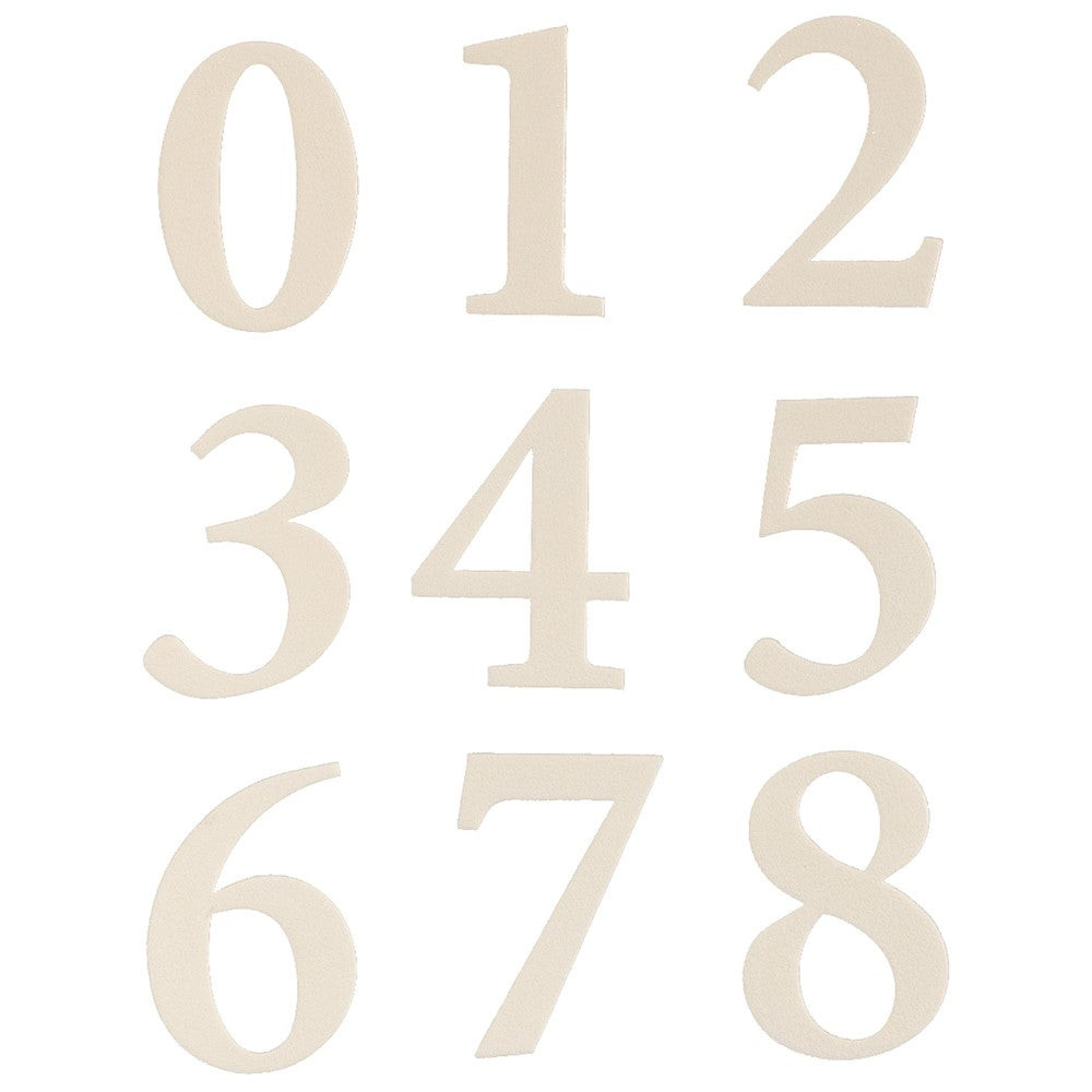 Hy-Ko™ 2.375&quot; Self-Adhesive White Numbers (2 pcs.) - $23.74