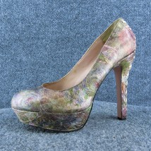 Betsey Johnson Ditan Women Platform Heel Shoes Pink Leather Size 10 Medium - £21.80 GBP