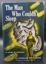 Charles Eric Maine Man Who Couldn&#39;t Sleep First Edition 1958 Dj Sf Horror Film - £21.91 GBP