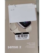 Fitbit Sense 2 Advanced Health  Fitness GPS Smartwatch, Lunar White/Plat... - £137.71 GBP
