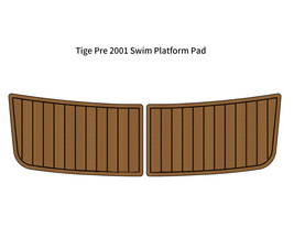 1998-2001 Tige Swim Platform Step Mat Boat EVA Faux Foam Teak Deck Flooring Pad - £219.47 GBP