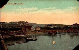 Vintage Valentine &amp; Son&#39;s Souvenir POSTCARD-1874 View Of Bar Harbor, Maine BK65 - £4.73 GBP