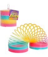 Slinky the Walking Spring Toy Plastic Rainbow Giant Slinky Kids Toys for... - £9.44 GBP