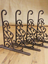 4 LARGE Cast Iron Victorian Style Plant Hooks Garden Hanger Wall Barn Fe... - €43,41 EUR