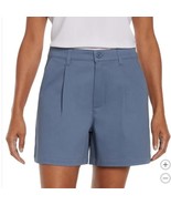 Banana Republic Womens Shorts Blue Chino Pleated Pockets Belt Loops Midw... - $54.87 CAD