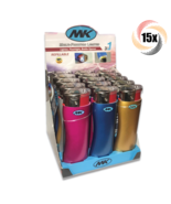 Full Box 15x Lighters MK 3in1 Multi Function Lighters Assorted Colors 2.... - $90.58 CAD