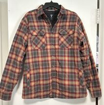 Kuhl Joyrydr Sherpa Lined Plaid Shirt Jacket Mens Size Medium /Large Red... - $54.99