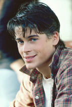 Rob Lowe The Outsiders smiling in checkered shirt 18x24 Poster - $23.99