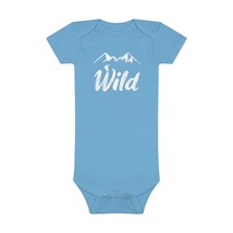 Adventure Awaits Baby Onesie® | Stylized &#39;Wild&#39; Mountain Graphic | 100% Cotton R - £17.05 GBP