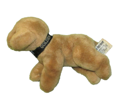 Russ Berrie Golden Retriever Dog B EAN Bag Stuffed Animal 8&quot; With Collar Plush - $10.80