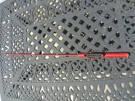 Kalkaska Tackle Company Primitive Vintage 29” Ice Fishing Jig Rod Pole Red - £68.55 GBP