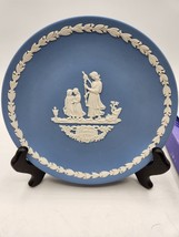 Mother&#39;s Day Plate 1976 Wedgewood Blue Jasperware - £4.54 GBP