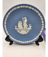 Mother&#39;s Day Plate 1976 Wedgewood Blue Jasperware - 6.5&quot; - £4.50 GBP