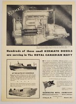 1945 Print Ad Kermath Diesel Marine Engines Royal Canadian Navy Detroit,MI - £10.56 GBP