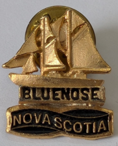 BLUENOSE NOVA SCOTIA SAILBOAT THEMED METAL LAPEL PIN VINTAGE RETRO CANAD... - $16.99