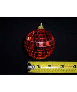 2 pcs 2&quot; RED DISCO BALLS glass mirror party favor car hanging wedding  C... - $120.45 MXN
