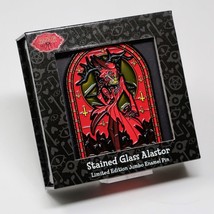 Hazbin Hotel Alastor Jumbo Stained Glass Enamel Pin Vivziepop Helluva Boss - £799.34 GBP