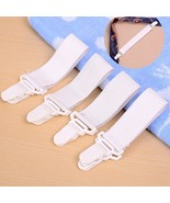 Bed Sheet Mattress Grippers Fasteners with Plastic Clasps Garter Style S... - $10.75 CAD