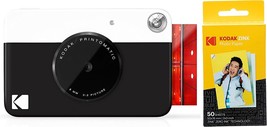 Zink Kodak PRINTOMATIC Digital Instant Print Camera (Black) with Kodak 2ʺx3ʺ - £88.46 GBP