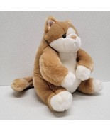 Aurora A&amp;A Custard Fat Chubby Brown White Tabby Cat Plush Stuffed Animal - €38,05 EUR