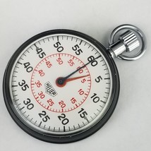vintage Heuer stopwatch black red Switzerland - $2,101.41 MXN