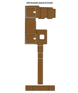 2002 Sunseeker Apache 45 Cockpit Boat EVA Foam Faux Teak Deck Floor Mat - $899.00