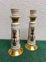 Vintage Lenox Pair of Candlesticks LIDO 8 1/4&quot; USA Made - £63.20 GBP