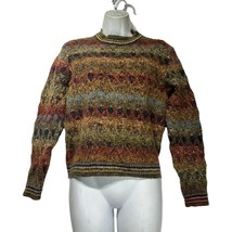 Carroll &amp; Co Beverly Hills Italy Abstract Wool Knit Jumper Pullover Sweater - $34.64