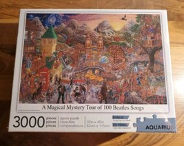 Aquarius A Magical Mystery Tour Of 100 Beatles Songs Jigsaw Puzzle 3000 ... - $29.69