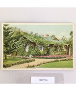 Rose Embowered Bungalow California 1940s Postcard Religious Advert on Back - €11,01 EUR