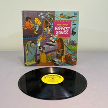 Walt Disney&#39;s Happiest Songs 1967 LP Vinyl Disneyland Record - £8.96 GBP