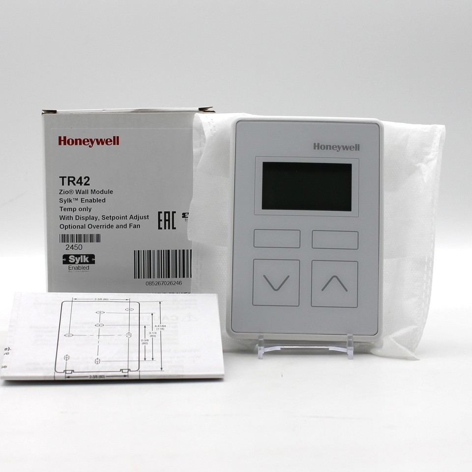Honeywell TR42 Zio Wall Module Sylk Enabled Temp Only W Display Brand New - $38.49