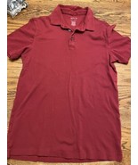Boys APT 9 Short Sleeve Polo Shirt Red Cotton Size Small - $5.96 CAD
