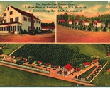 Ron-De-Vou Tourist Court Motel Cannonsburg Kentucky KY UNP Linen Postcar... - $15.79