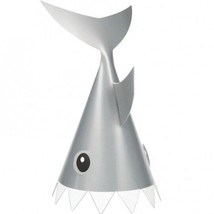 Shark Party Child Size Paper Hats 8 Pack Party Shark Favors Supplies Dec... - £8.03 GBP